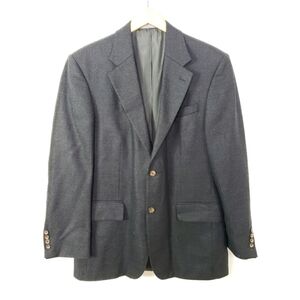 Oscar de la Renta wool blazer suit sport jacket dark charcoal gray size 41R